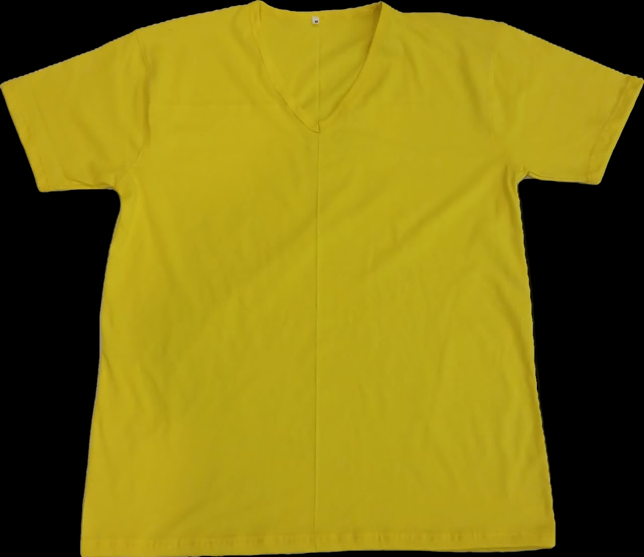 Yellow V-Neck Cotton Rich T-Shirt – Soft & Breathable Everyday Wear