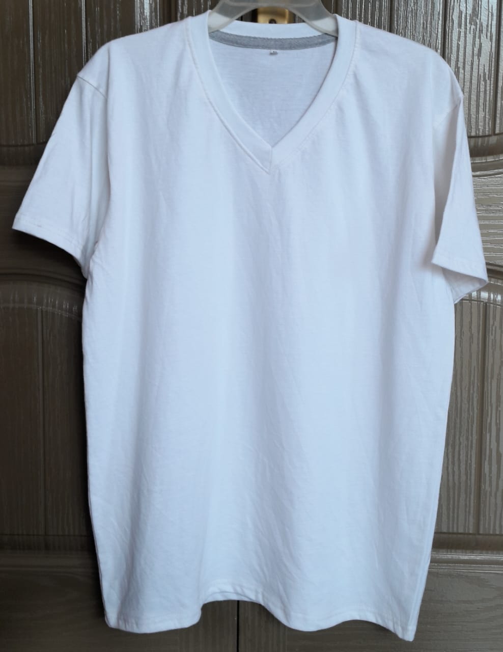 Rich Cotton White V-Neck T-Shirt: