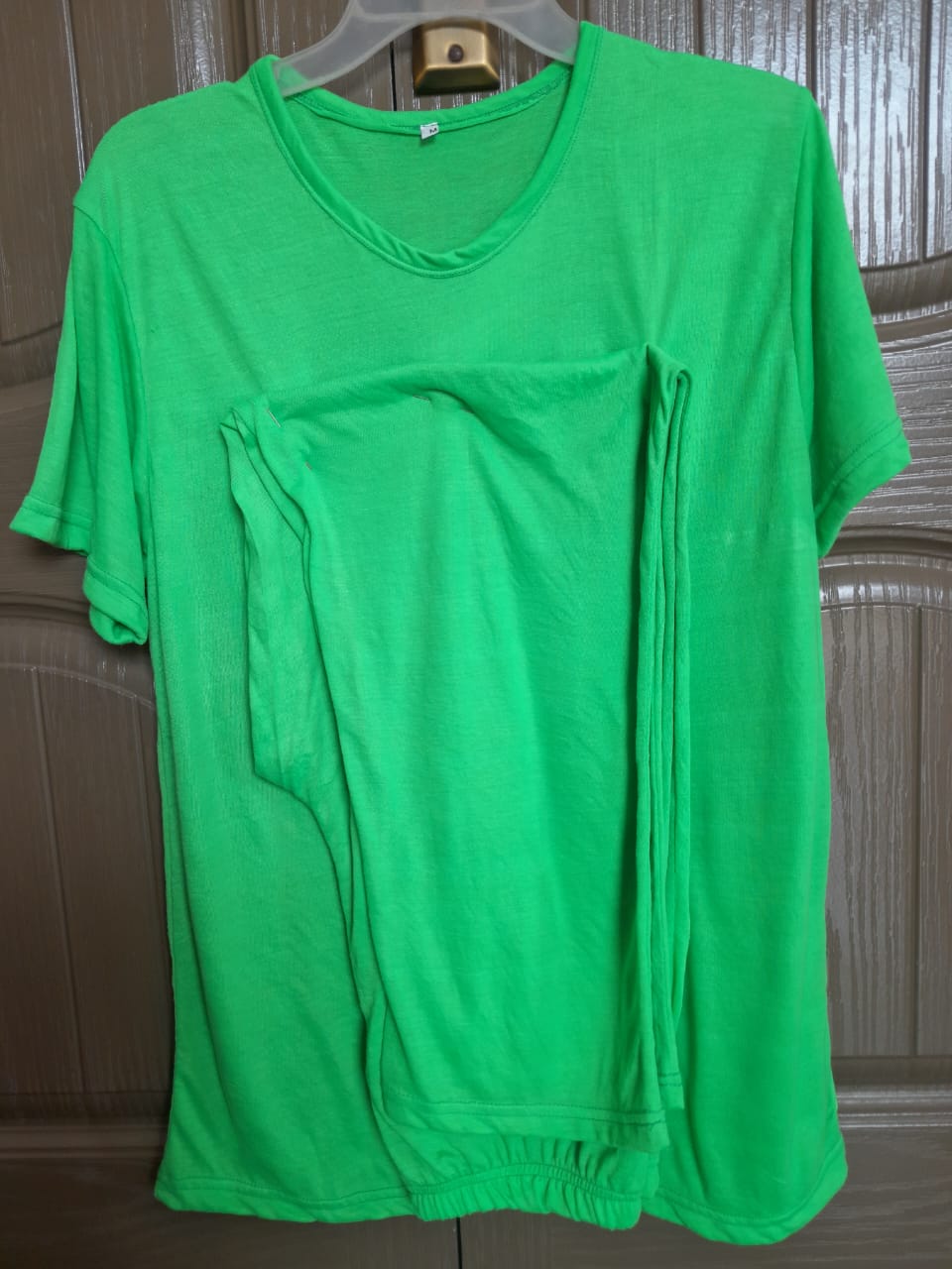 Green Rich Cotton Ladies Suit