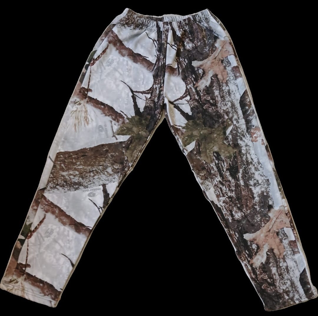 White Jungle Printed Fleece Fabric Ladies Suit (Cozy Wear)
