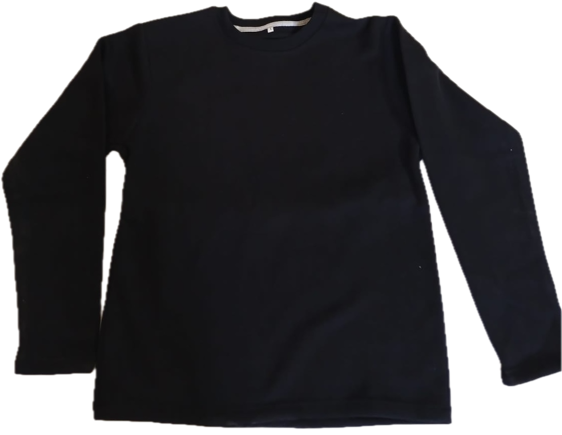 Black Fleece Long Sleeve Sweatshirt – Winter Warm & Soft