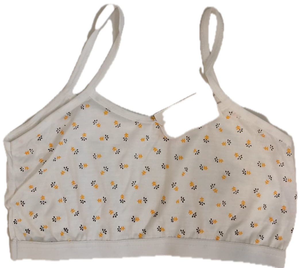 Teen Girls Strips Camisole / Vest (Half) – Cotton | Set of 2