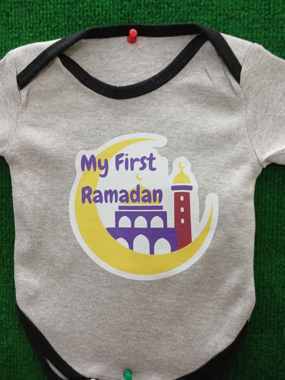 "MY FIRST RAMADAN" Cotton Romper – Short Sleeve Infant Bodysuit UNISEX