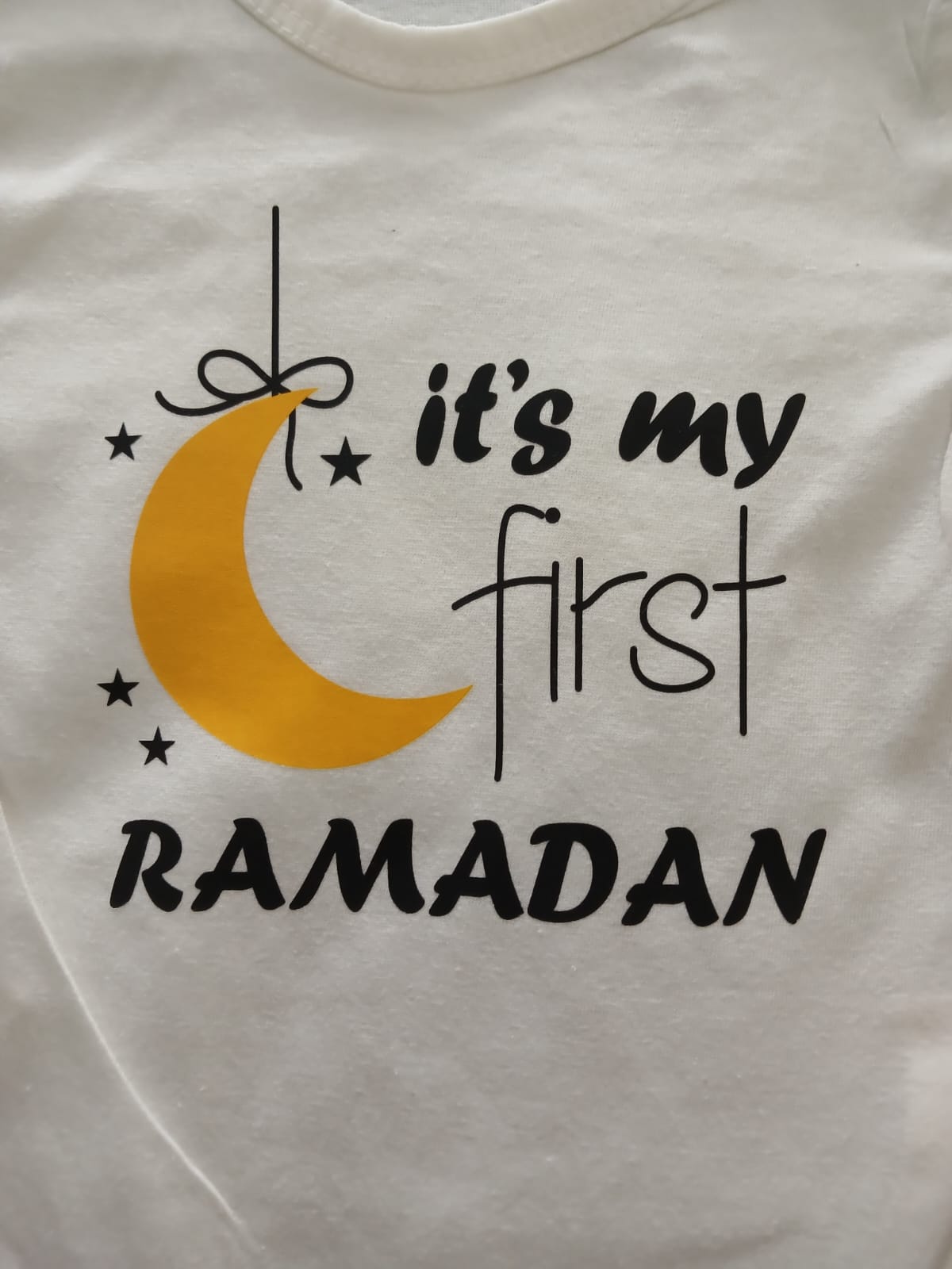 "ITS MY FIRST RAMADAN" Cotton Romper – Short Sleeve Infant Bodysuit UNISEX