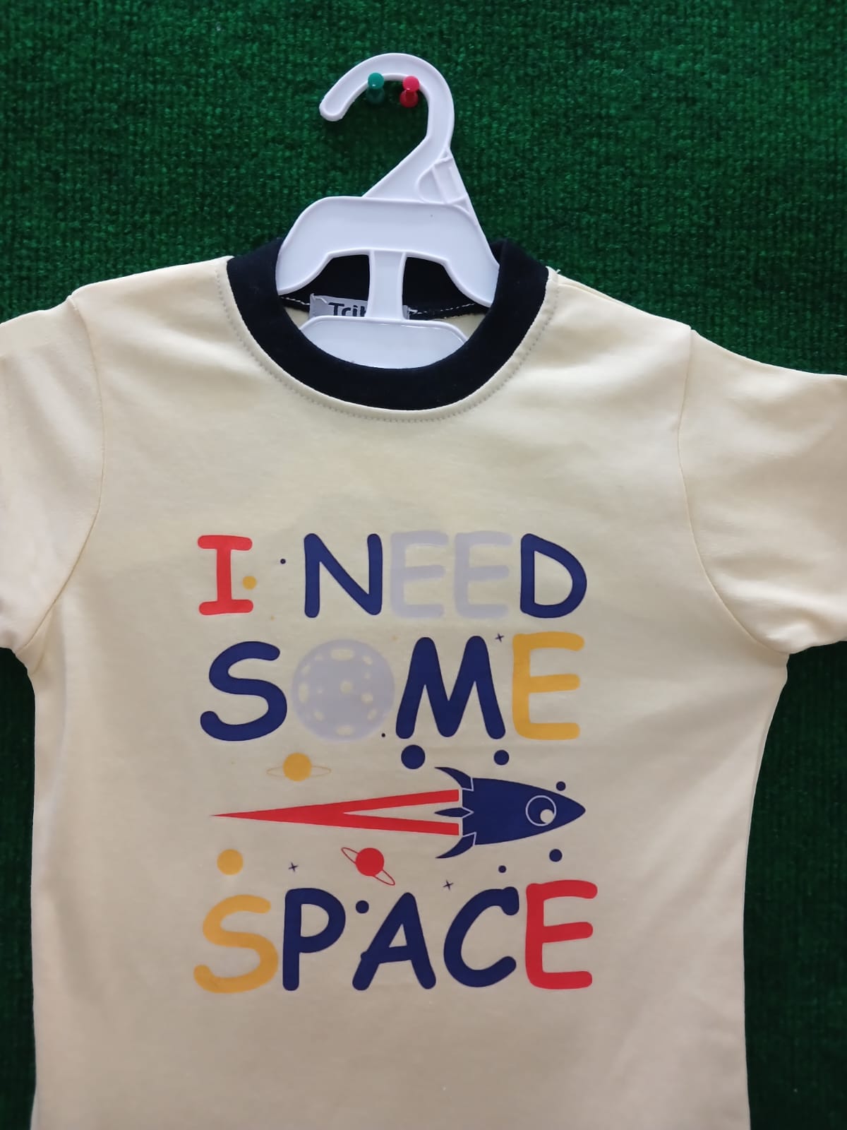 Cotton T-Shirt – Short Sleeve I Need Space Print Unisex