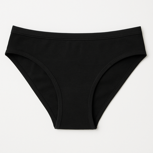 Girls’ Black Jersey Cotton Panty – Soft & Everyday Comfortable (set of 3)
