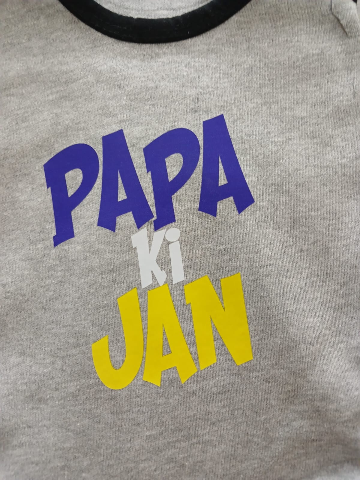 "PAPA KI JAN" Cotton Romper – Short Sleeve Infant Bodysuit UNISEX