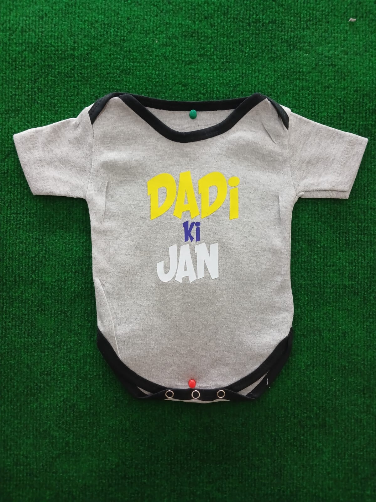"DADI KI JAN" Cotton Romper – Short Sleeve Infant Bodysuit UNISEX