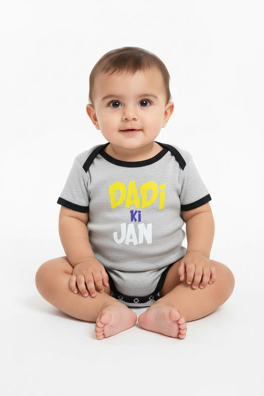 "DADI KI JAN" Cotton Romper – Short Sleeve Infant Bodysuit UNISEX