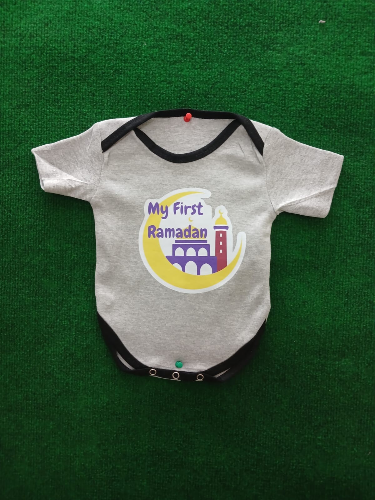 "MY FIRST RAMADAN" Cotton Romper – Short Sleeve Infant Bodysuit UNISEX