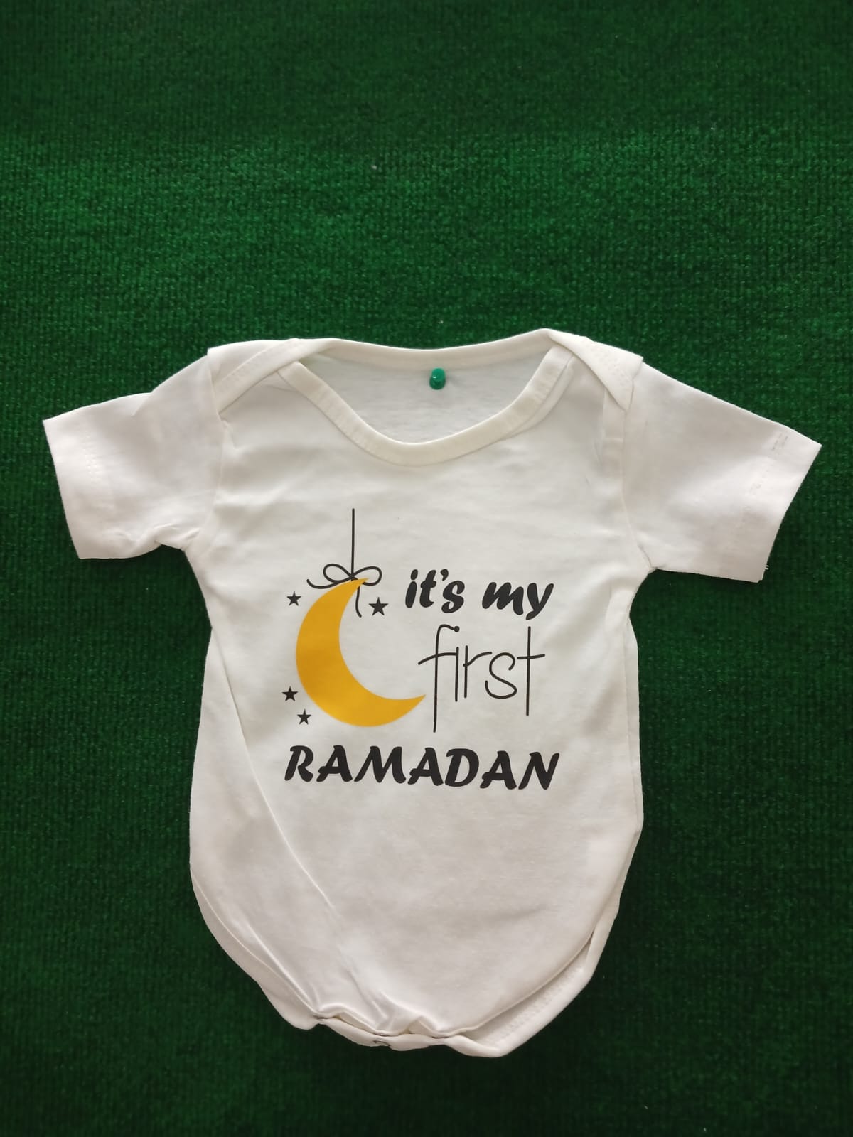 "ITS MY FIRST RAMADAN" Cotton Romper – Short Sleeve Infant Bodysuit UNISEX