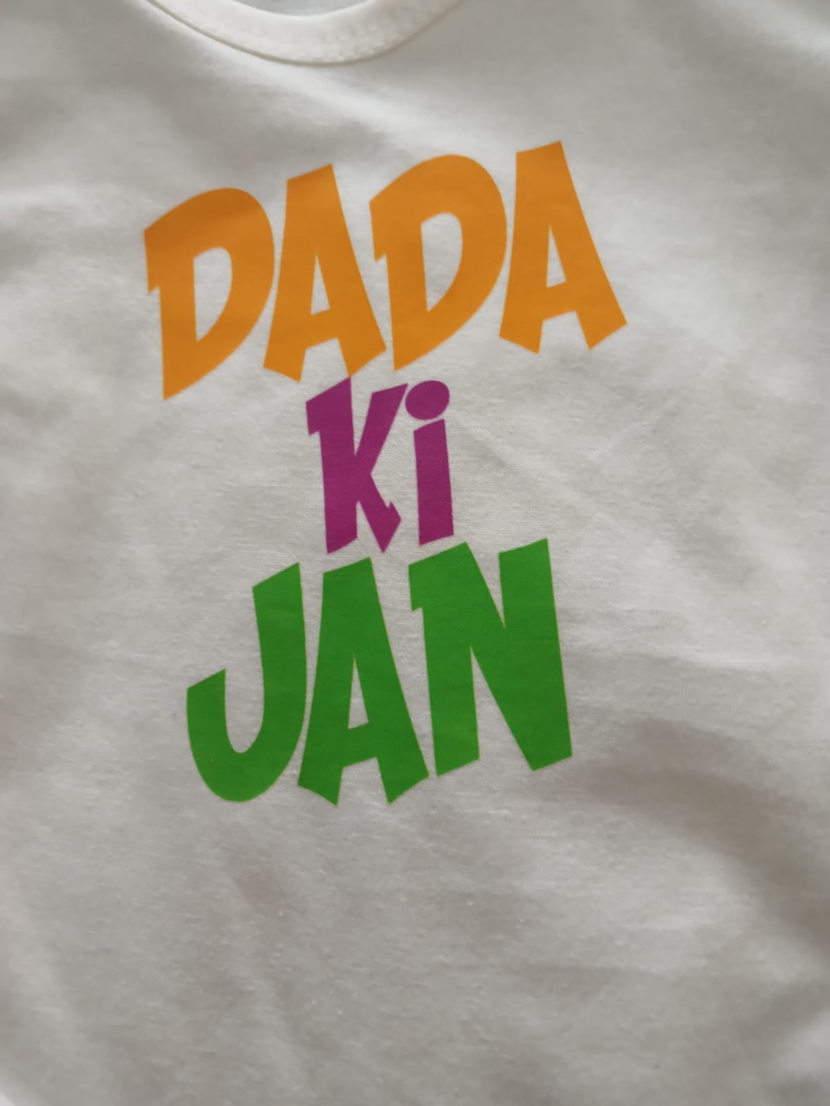 "DADA KI JAN" Cotton Romper – Short Sleeve Infant Bodysuit UNISEX