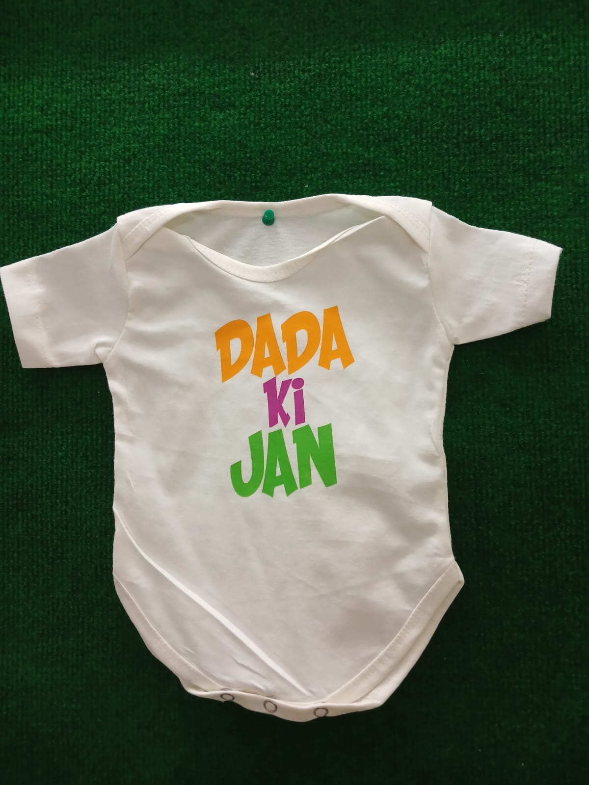 "DADA KI JAN" Cotton Romper – Short Sleeve Infant Bodysuit UNISEX