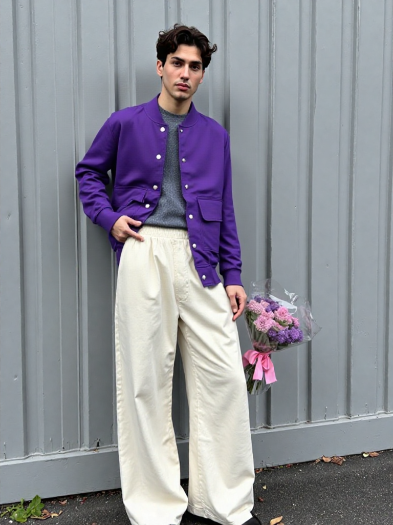 🟣 Premium Purple Snap-Button fleece Jacket(unisex)